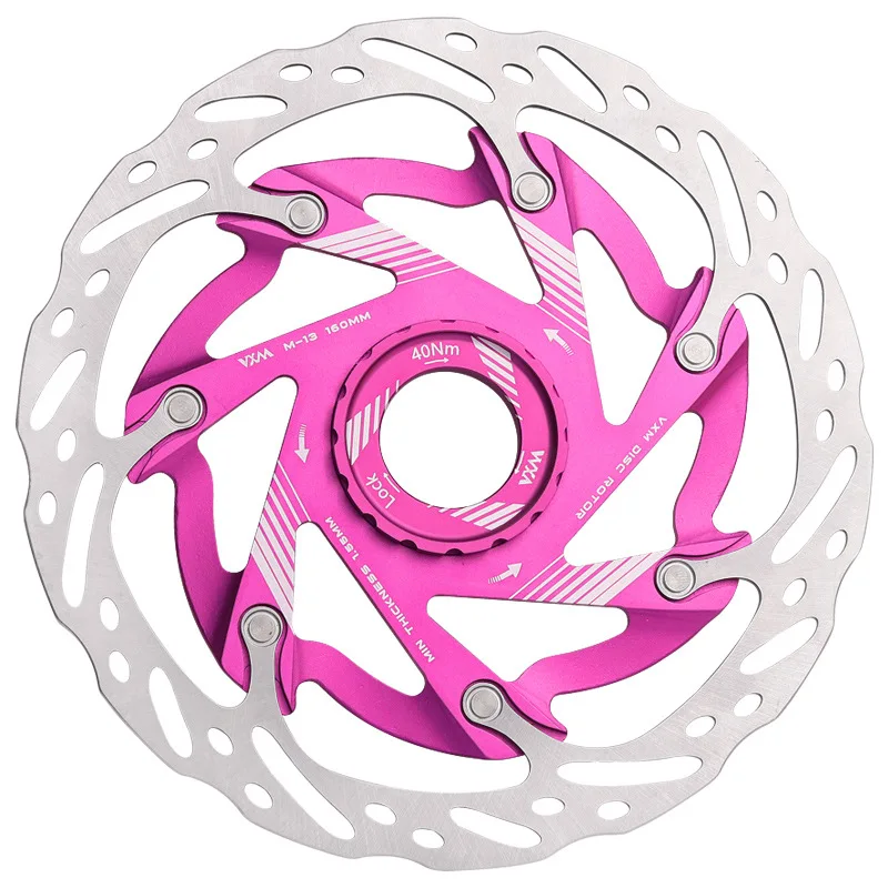 Bicycle Center Lock Disc Rotor Bike Brake Rotor Strong Heat Dissipation Floating Rotor 160mm MTB / Road Disc Brake Accessories