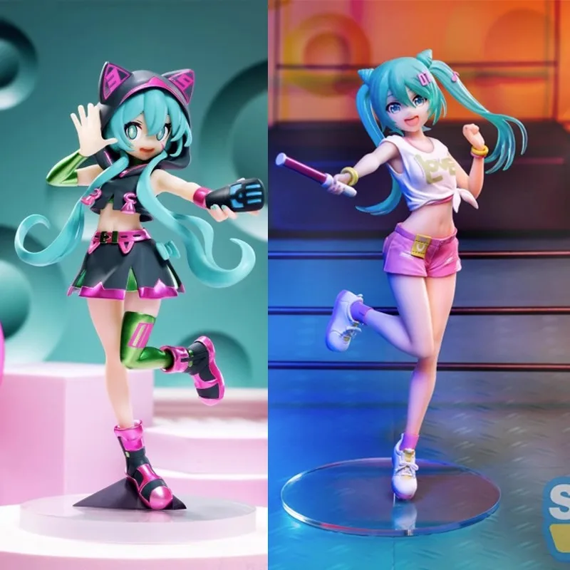 SEGA Original Anime Figure Luminasta LIVE STAGE Hatsune Miku Action Figure Toys for Kids Gift Collectible Model Ornaments