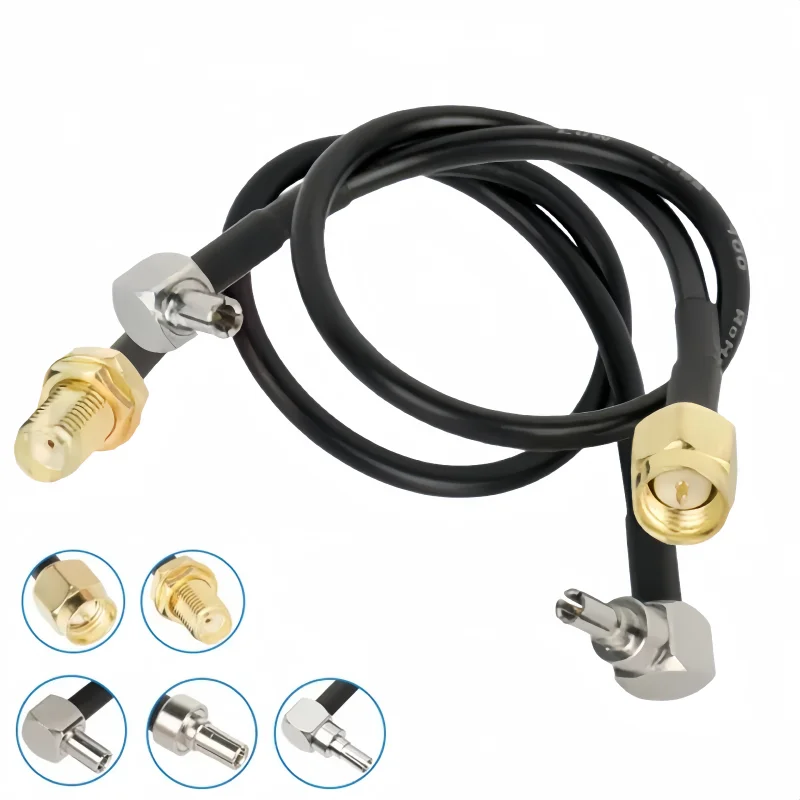 SMA Turn SMA Male and female turn TS9/CRC9 elbow extension cable Super flexible conversion cable RG174 RF cable