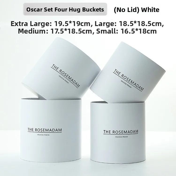 Silver Mirror Finish Flower Arrangement Bucket  Flower Bouquet Packaging DIY Balloon Flower Bucket Gift Box Creative Sho...