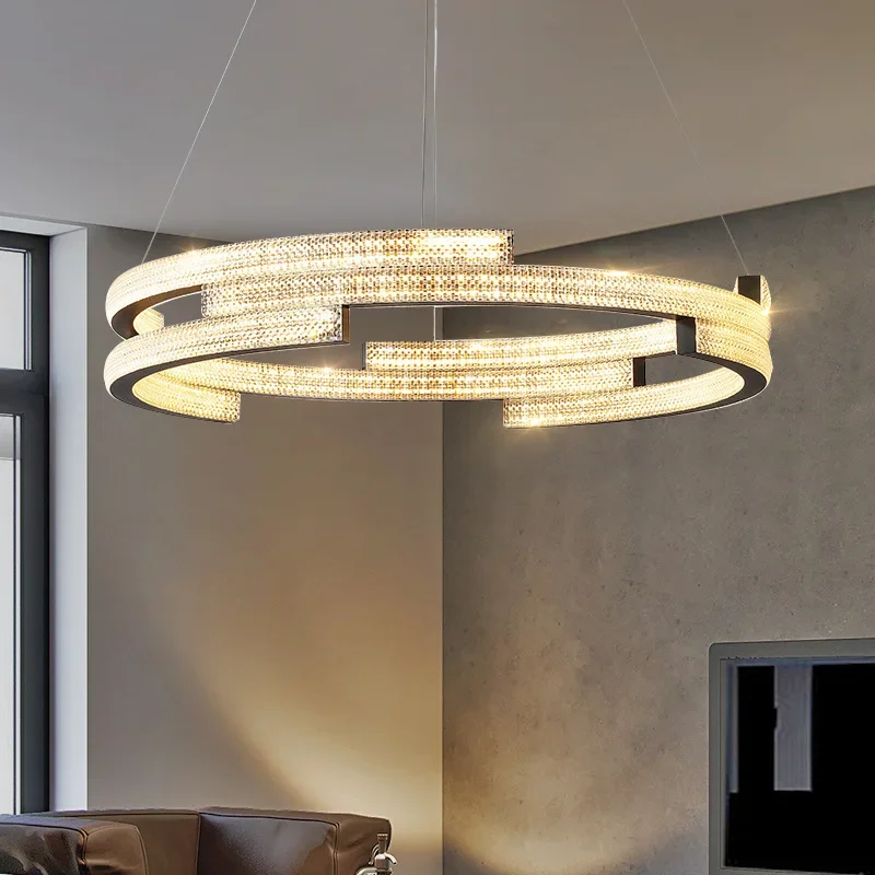 model room lamp bedroom dining room lamp Postmodern light luxury living room chandelier creative personality simple designer
