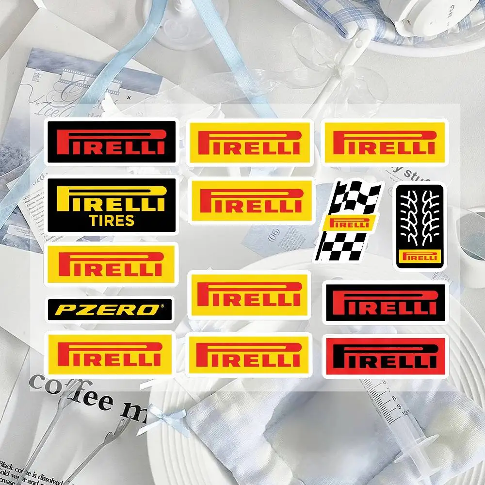 Autocollants réfléchissants imperméables pour moto PIRELLI, autocollants amovibles faciles à décoller pour moto et voiture