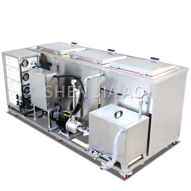 38L Drei-slot Industrie Ultraschall Reiniger Luftfahrt Schiff Komponenten Zusätzlich Zu Öl Ultraschall Reinigung Maschine