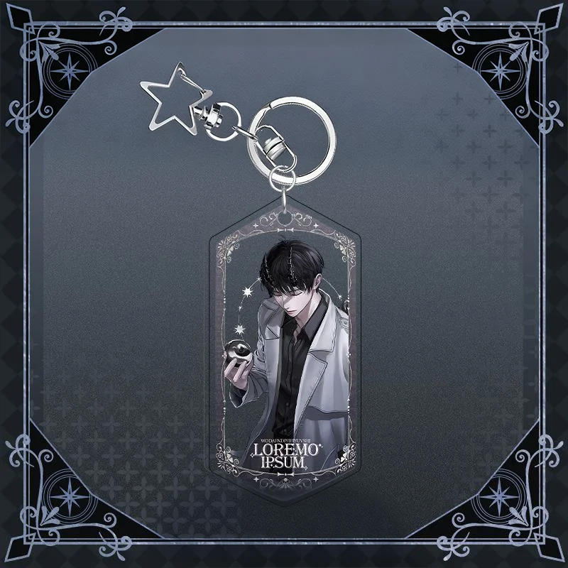 TV Omniscient Reader's Viewpoint Kim Dokja Yoo Joonghyuk Cosplay Keychain Acrylic Ornament Key Chain Pendant Accessories Prop
