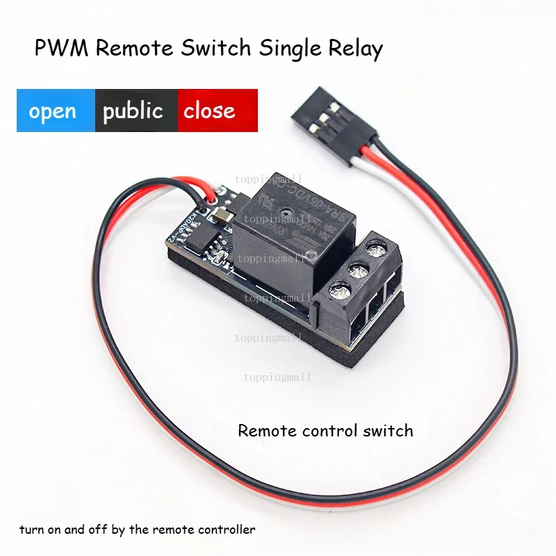 RC 모델 원격 제어 수신기 PWM 스위치 단일 채널 릴레이 조명 제어 4.8-10v 용 범용 On/Off 제어