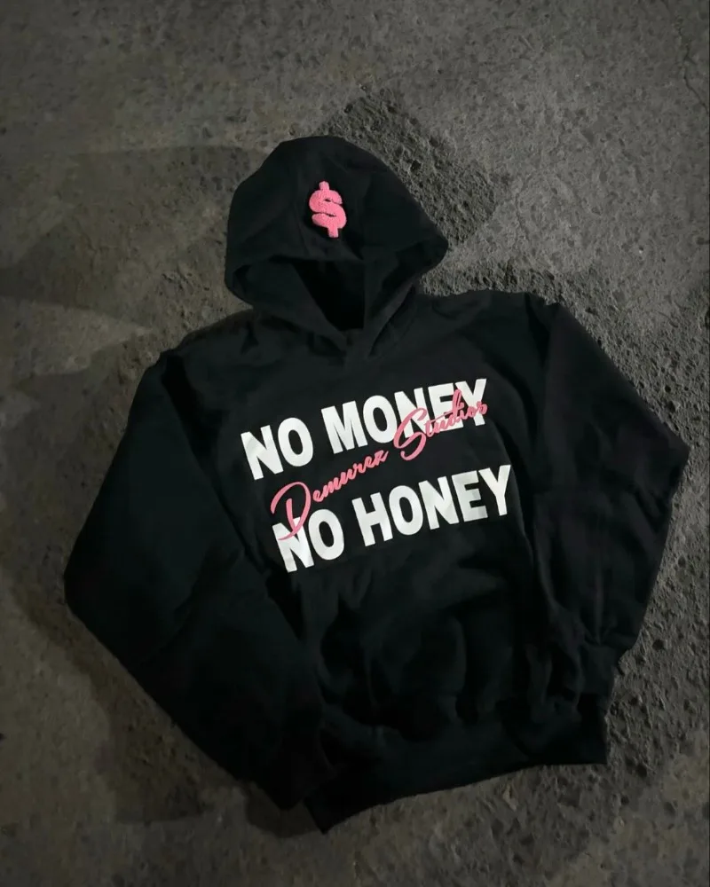 Hoodie impresso com letra para homens e mulheres, moletom extragrande, moda de rua Y2K, marca retrô europeia e americana, nova