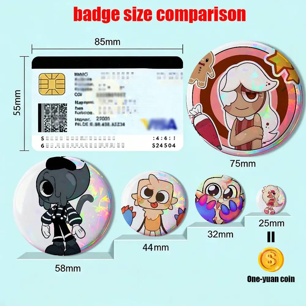 Ginger Blot Goob Dandys World Badges Badges On Backpack Jacket Cartoon Round Brooches Acrylic Button