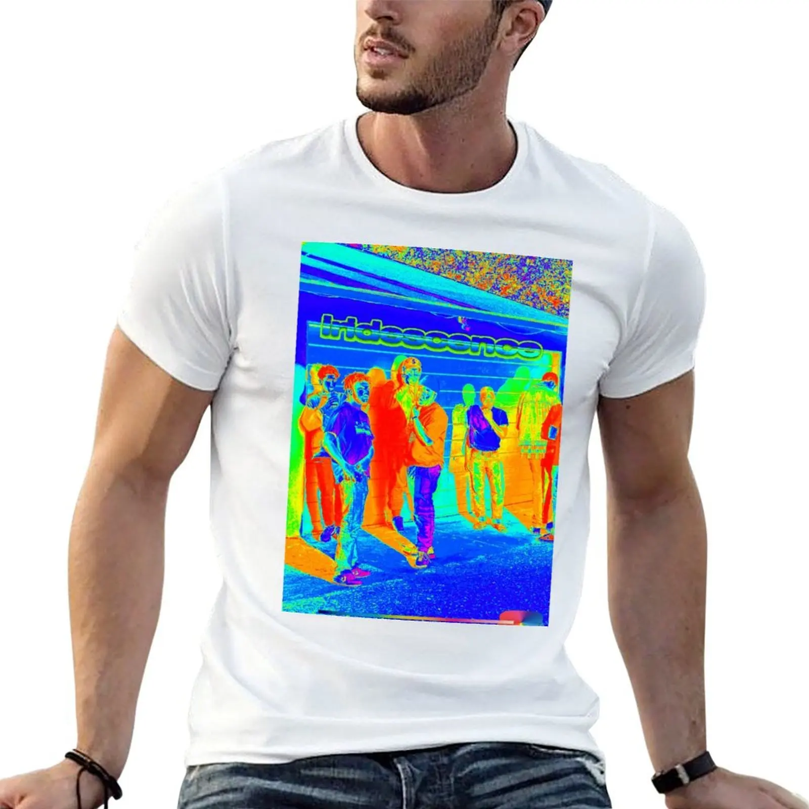 

Радужная футболка, футболки из 100% хлопка, мужские футболки из 100% хлопка