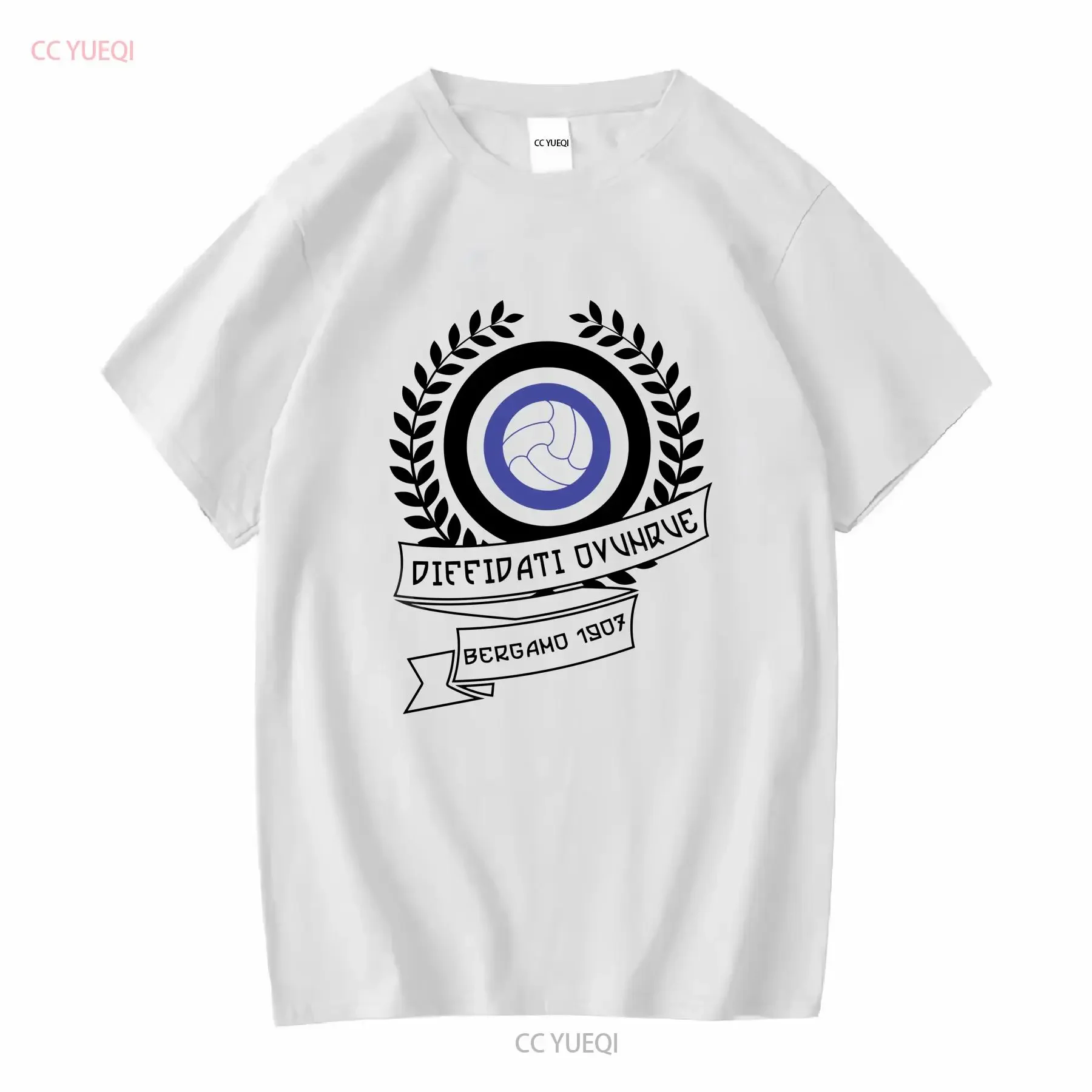 T Shirt J1096 Misses Next Match se Prenota all over Bergamo Ultras Atalanta Nessuna maniche lunghe o corte vintage Lavato Elegante