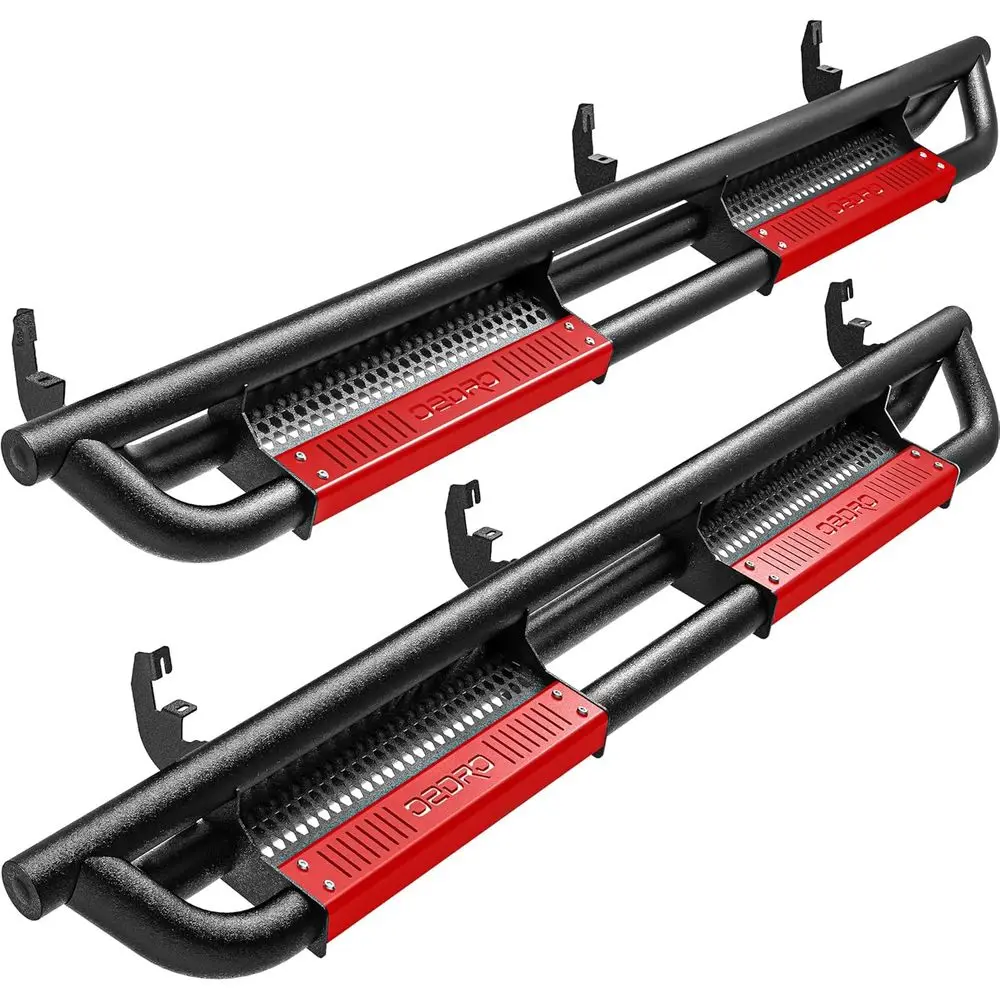 

6 inch Running Boards Compatible with 2015-2026 Colorado/Canyon Crew Cab, Truck Side Steps w/Paintable Plates, Textured Ner Bar,