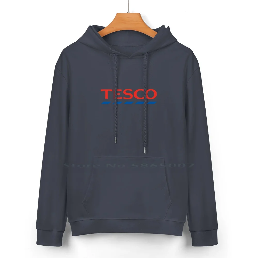 Tesco Cotton Hoodie Sweater 24 Colors Tesco Novelty Funny Uk Shopping Groceries Asda Sainsburys Comedy 100% Cotton Hooded