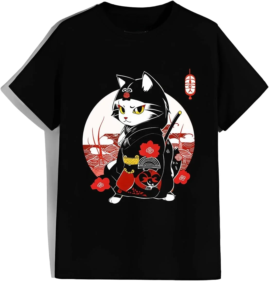 

Футболка Fun Cat Lover Kitten Cute Cat Art, топ с кавайным принтом, стильный повседневный дышащий уличный топ унисекс