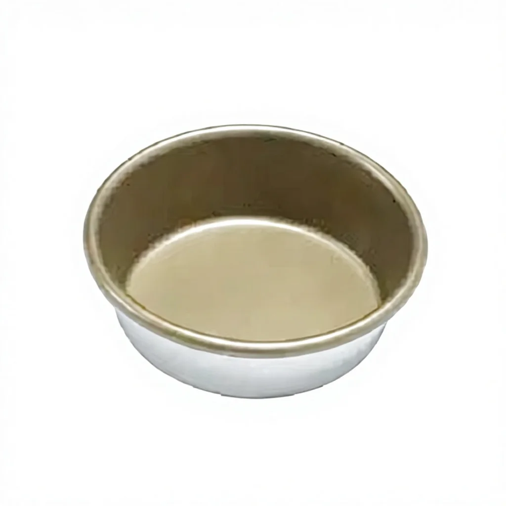 Factory Customizable  Aluminum Alloy 10.5*9*3.5cm Non-stick Basque Round Cakes, Bread and Toast Baking Moulds Tins