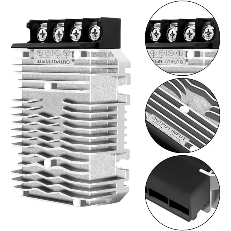 FULL-24V To 12V DC-DC Step-Down Converter 60A 720W IP67 Waterproof Power Supply Module Aluminum For Truck Golf Cart Boat