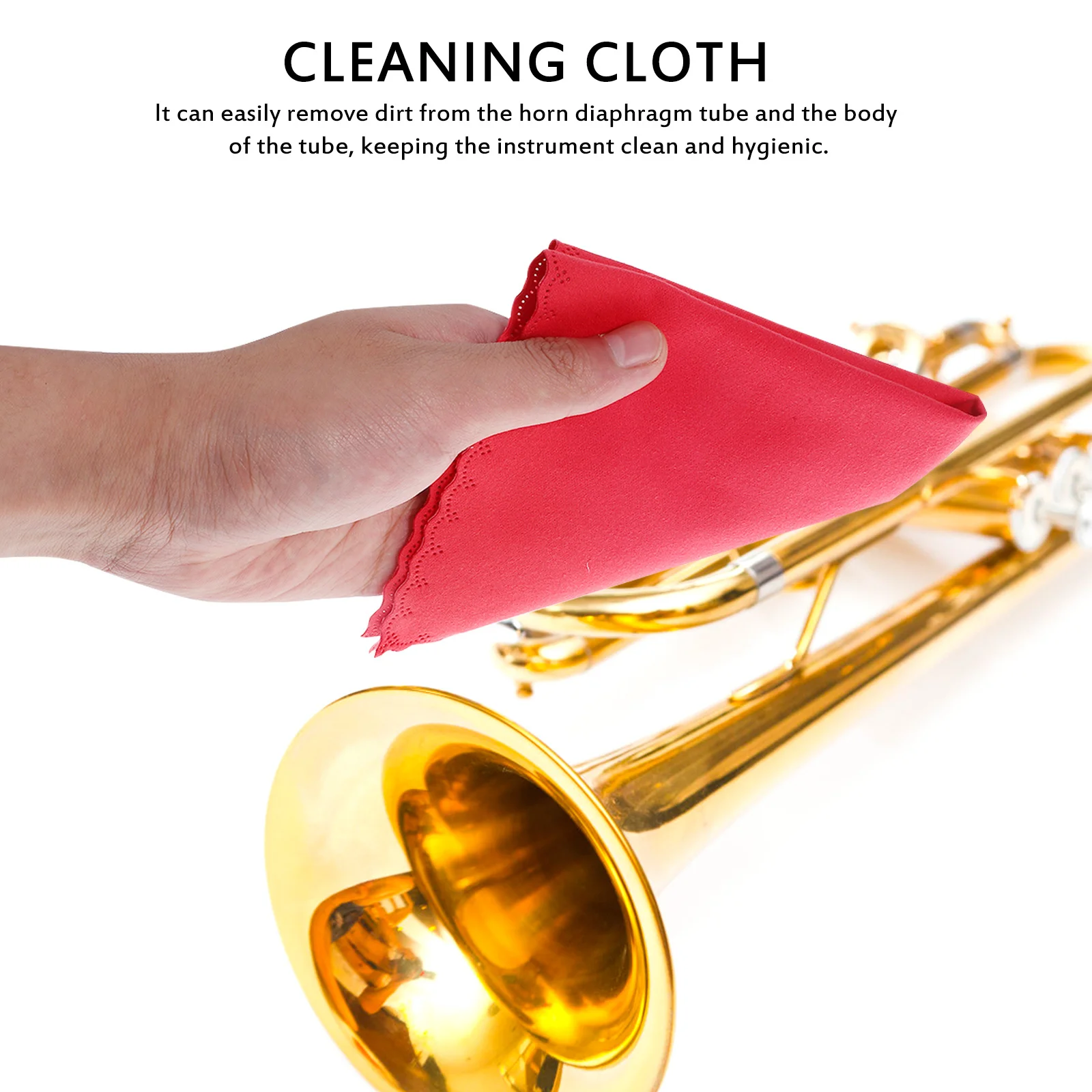 

5pcs Trumpet Cleaning Kit Brush Gloves Cloth Lubricating Cream For Wind Instruments Care Horn Maintenance Set