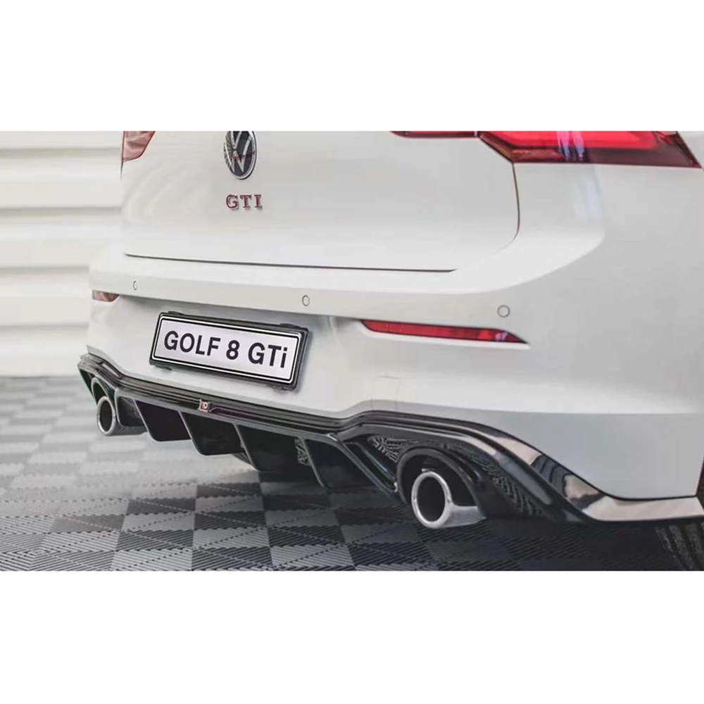 For Volkswagen Golf 8 GTI Max high quality car rear bumper spoiler Diffuser rear side splitter spoiler lip rear lip