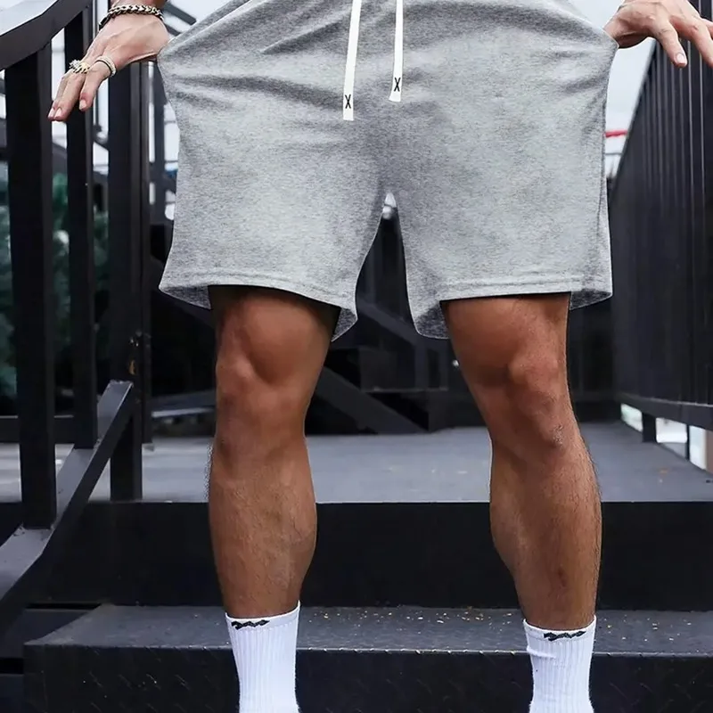 

Американские уличные мужские повседневные четырехсезонные шорты унисекс, однотонные многофункциональные спортивные брюки для бега