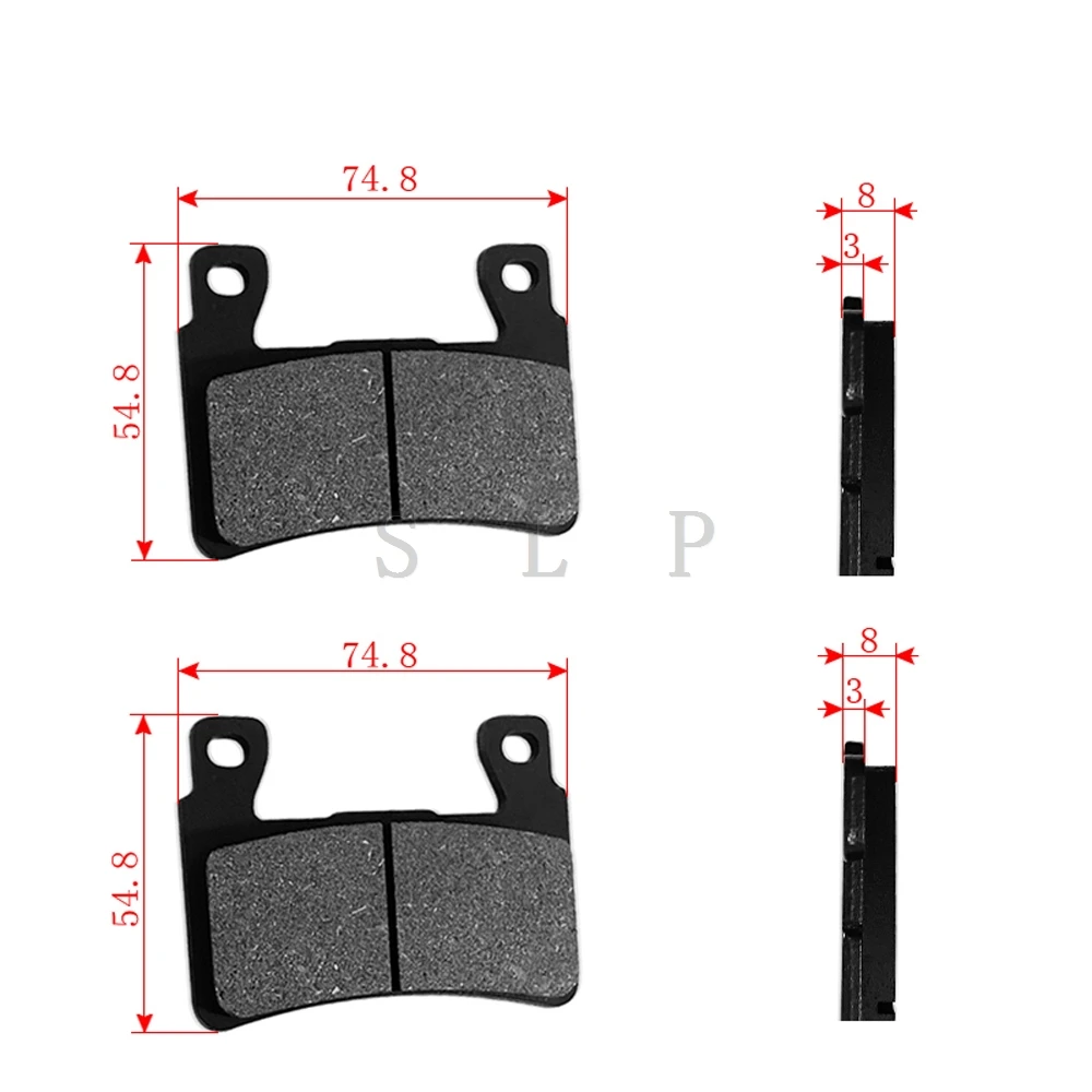 Suitable for the copper based sintered front brake pads of the Benda Jinjila Grey Stone 300 Kawasaki ZX-6R Harley 1200 motorcycl image 3