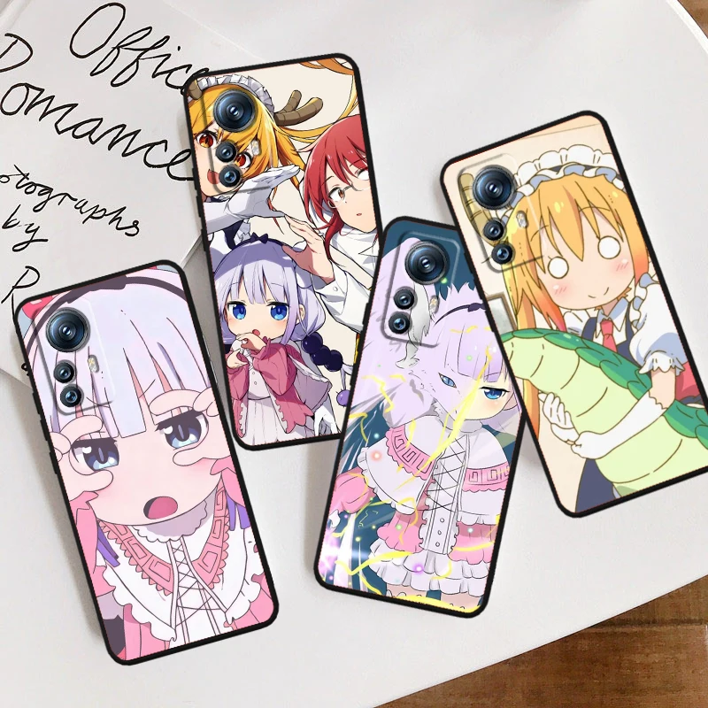 Cool Art M-Miss Kobayashis Dragon Maid For Xiaomi Mi 14 13T 13 12T 12 11T 11i 11 10T 10 Pro Lite Ultra 5G Black Soft Phone Case