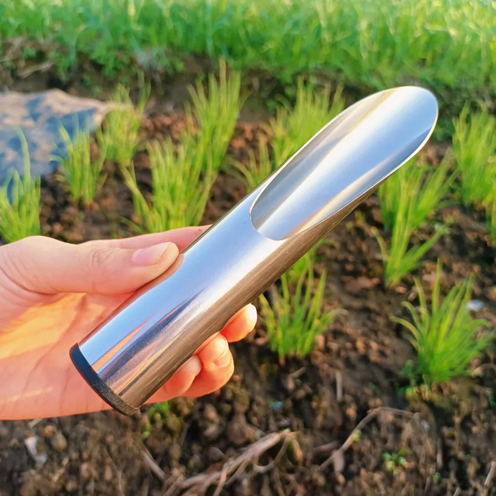 

Stainless Steel Gardening Scoop Portable Lightweight Soil Digging Shovel Handheld Potting Scoop for Bonsai Plants Vegetables