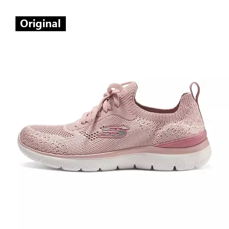 

Skechers Женская спортивная обувь Летняя новая модная дышащая повседневная обувь Легкая удобная прогулочная обувь
