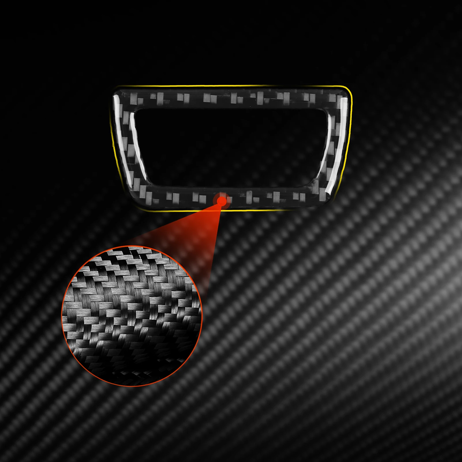 

Real Carbon Fiber Car Accessories Trunk Switch Trim Decorative Cover Soft Sticker For BMW 5 Series i5 G60/G68 BEV 2024 2025