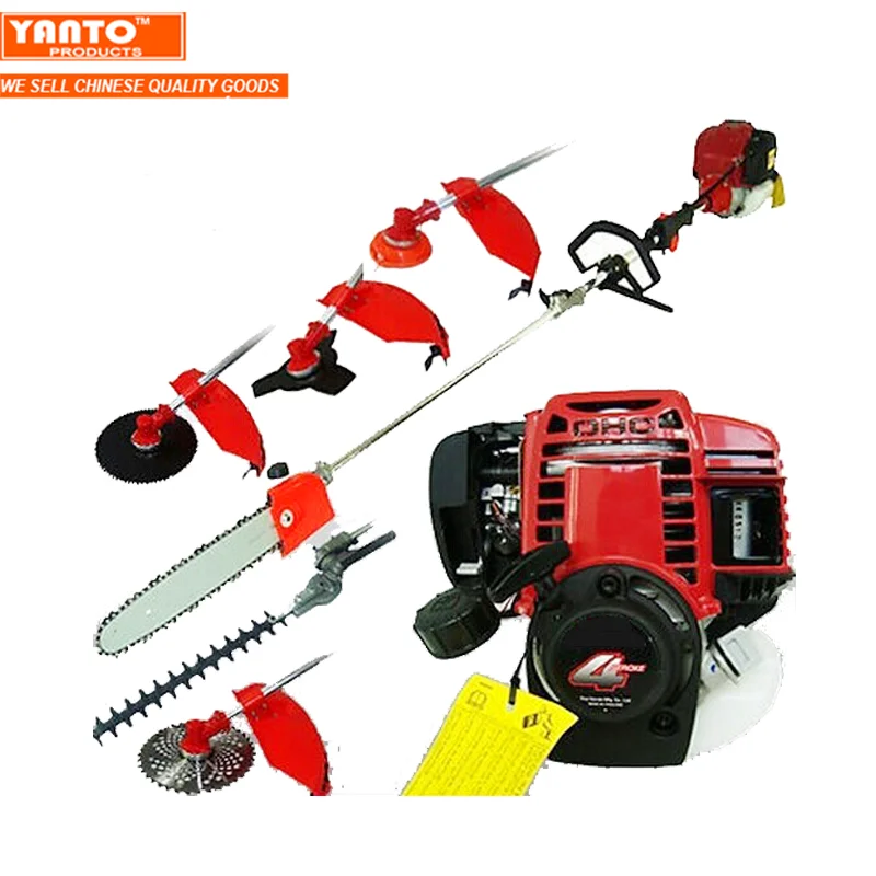 CGM438 4 Stroke GX 35 Brush Cutter multifunction garden tool gx35 Grass Cutter 4 in 1 Petrol Strimmer Pole Chainsaw