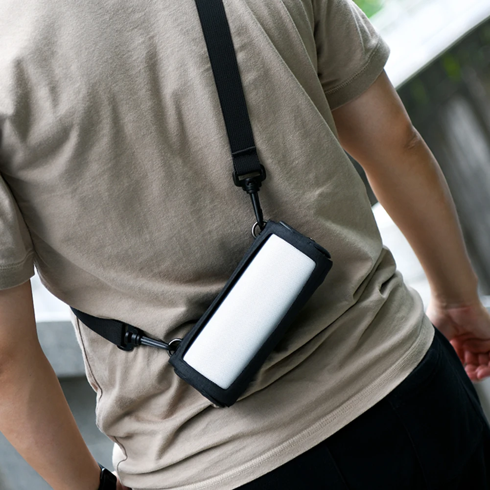 غطاء بديل واقٍ مع حزام كتف حامل مكبر صوت محمول للسفر لمكبر الصوت Sonos Roam/SL المتوافق مع البلوتوث