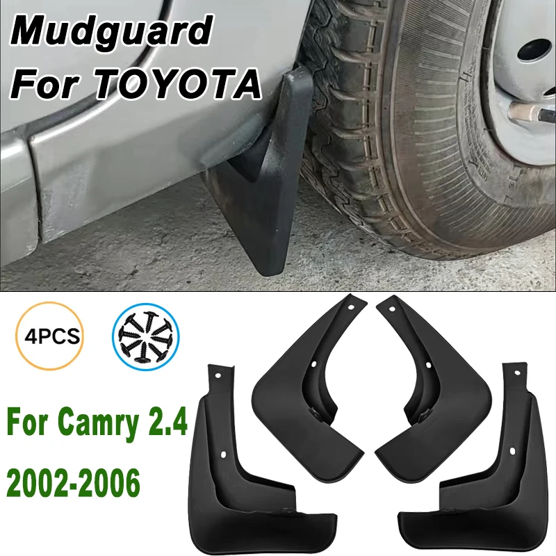 

For TOYOTA Camry 2.4 2002-2006 2003 Automotive Tire Mudguard Waterproof Prevent Mud Splashing Car Mud Flaps 4pcs Accessories