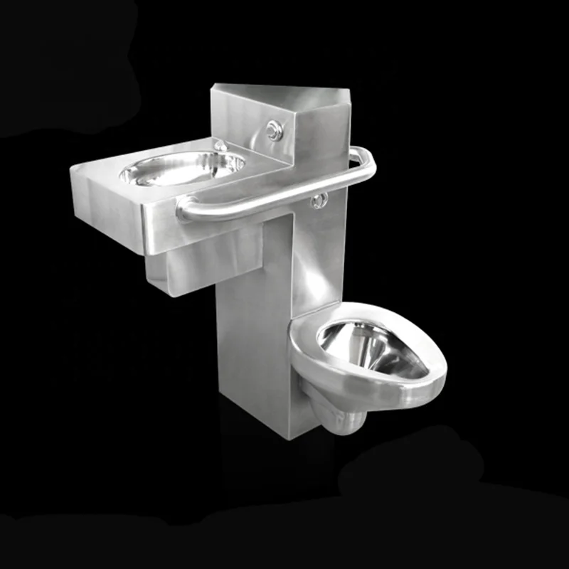 

stainless steel one-piece disabled sink combination