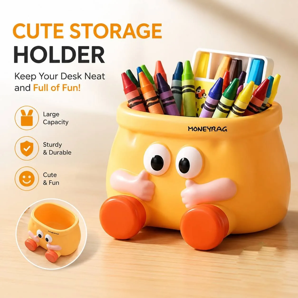 Cartoon multi-functional stationery pen holder,desk drawer universal,school/dorm/home artifact,back to school season,Christmas
