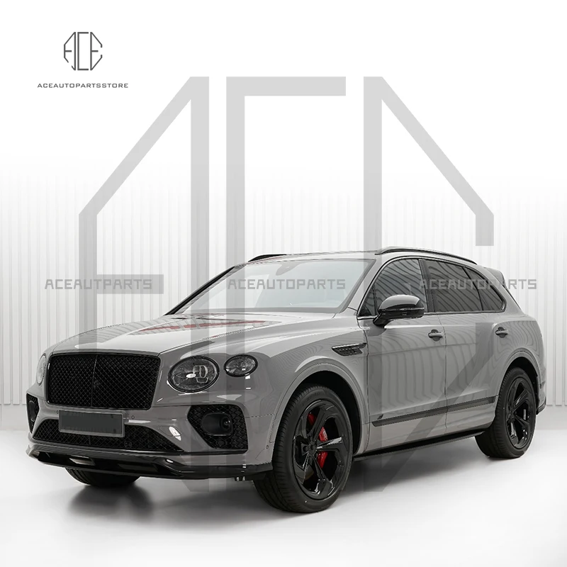 Carbon Fiber Front Bumper Lip Rear Spoiler Diffuser Splitter Trunk Wing For Bentley Bentayga V8S Full Body Kit