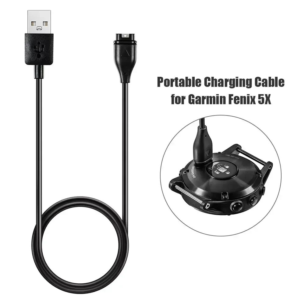 USB Charging Cable For Garmin Fenix 8 7 7S 7X 6S 6 5 Plus 5X Vivoactive 3 Venu 2 Instinct Approach S62 Quatix 5 Venu SQ2 Tactix7