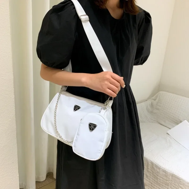 Armpit Bag Solid Color Shoulder Bag New Simple Small Satchel Crossbody Bag Slanting Women Bags Mother Female Casual