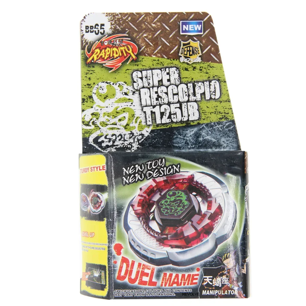 SPINNING TOP BB65 COUNTER ROCK SCORPIO Escolpio T125JB METAL FUSION Without Launcher