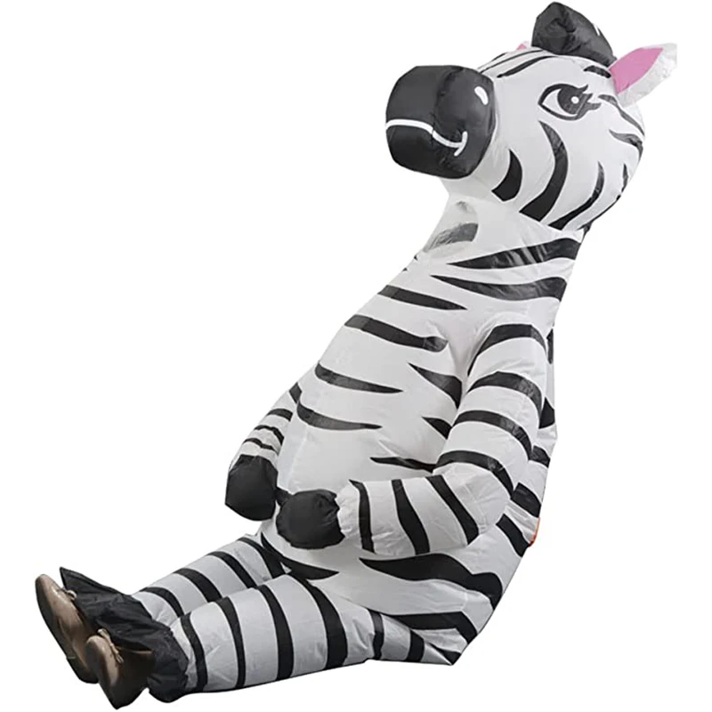 

2023 New Costume Fully Body Inflatable Tiger Zebra Costume Fancy Party Role Play Costumes Animal Blow Up Suit for Women Men