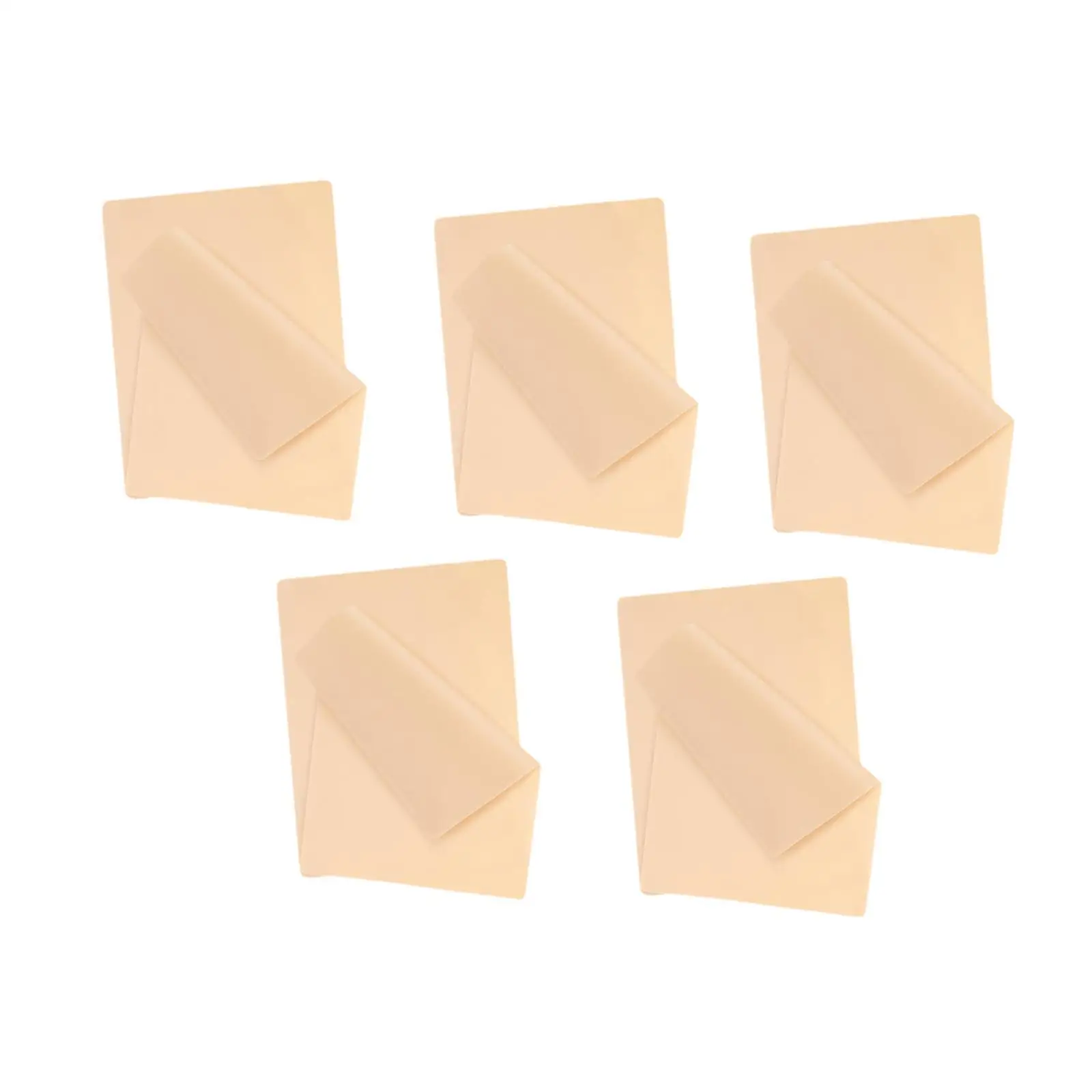 

10 Pieces Blank Silicone Skin Practice Sheet Tattooing Supplies Portable Artificial Double Sided Stencil Experienced Artists