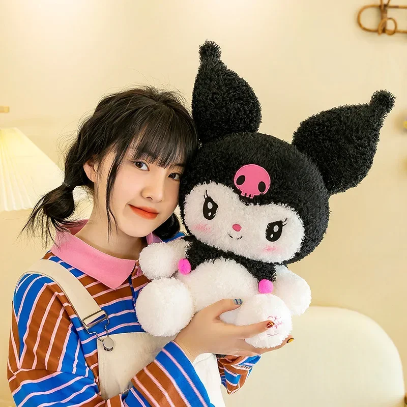 70cm Big Size Sanrio Kuromi Plush Toys Kawaii Stuffed Doll Anime Cartoon Home Decor Plush Cute Pillow Toy Kids Xmas Gift Toy