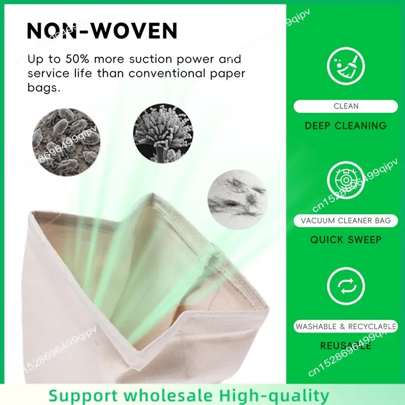 

ABSF Universal Vacuum Cleaner Bags Washable Dust Bag For Rowenta ZR814 Karcher HR6675