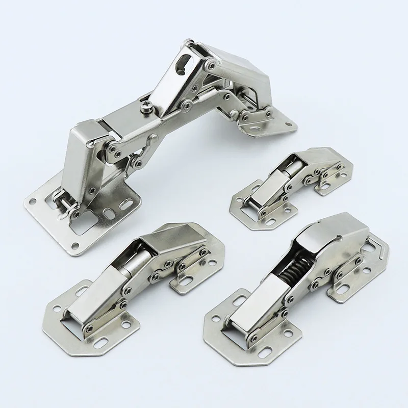 170 Degree Furniture Cabinet Door Hydraulic Hinge with Screws Soft and Slow Close Thick Door Panels Door Wardrobe Hinge Hardware