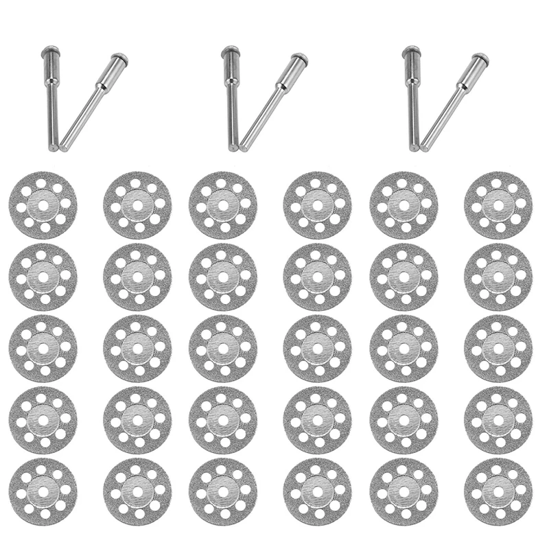 30Pcs Accessories 20Mm Diamond Cutting Disc For Metal Grinding Wheel Disc Mini Circular Saw For Drill Rotary Tool