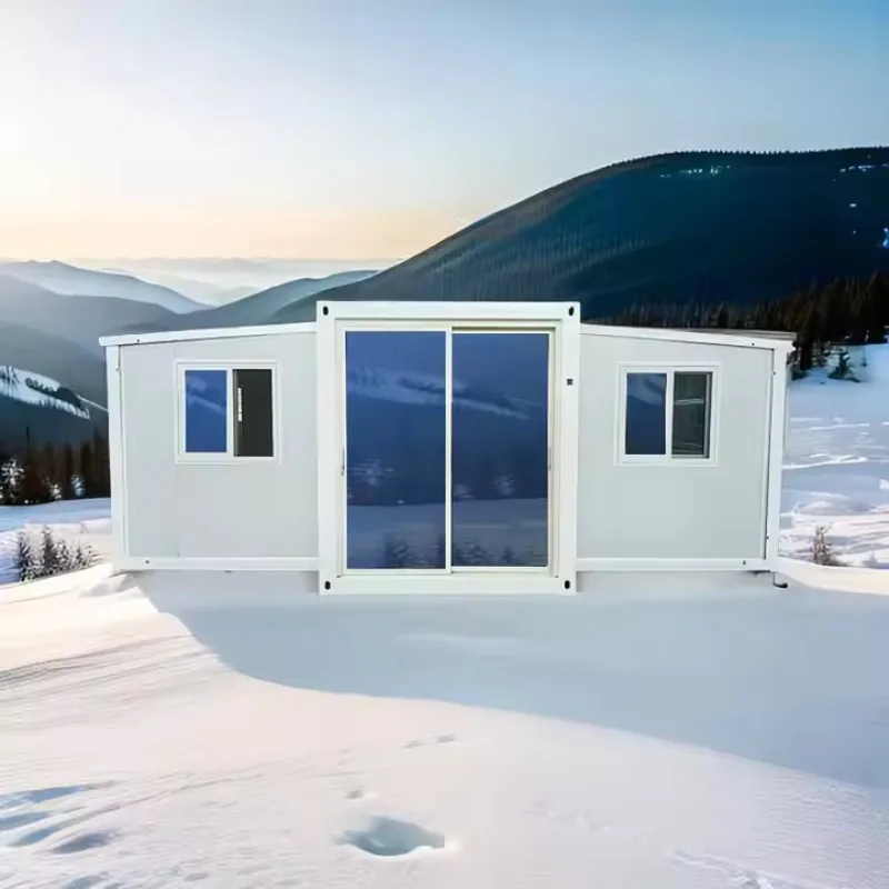 Custom Size Foldable Container House Personalized Layout Color Window Door Design Steel Modular Cabin Commercial Residential