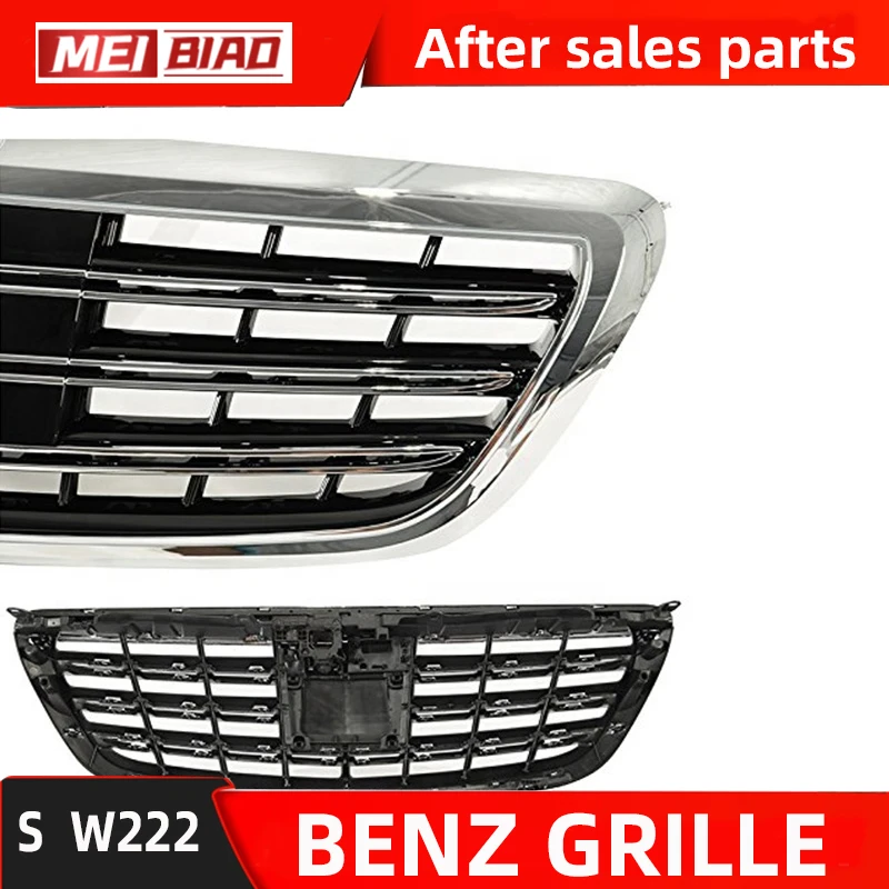 For Mercedes BENZ  Grille W222 S Class  S600 S500 With Acc Wihtout  Camera Hole Front Middle Net Car Auto part Oem A 2228801683