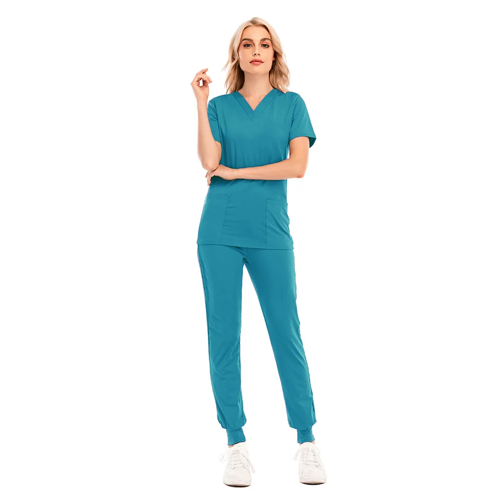 Summer Women's Thin Coveralls Doctor Coveralls Medical Surgical Uniforms Multicolor Unisex Uniforms Nurse Uniforms