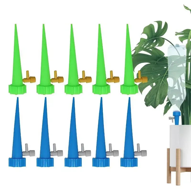 10Pcs Self Watering Spikes for Plants Self Watering Planter Insert Auto Vacation Plant Watering Devices Self-watering Stakes