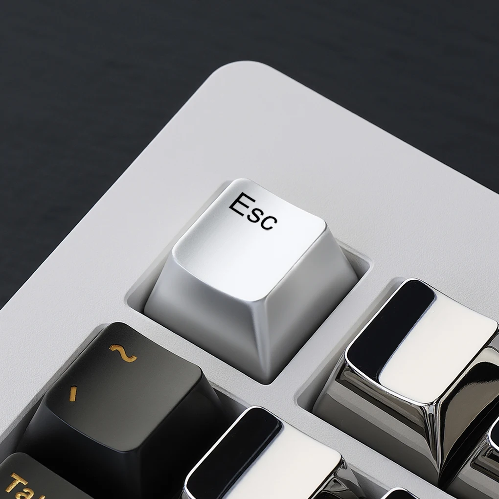 

Серебряные металлические колпачки для клавиш - алюминиевые, 12 цветов