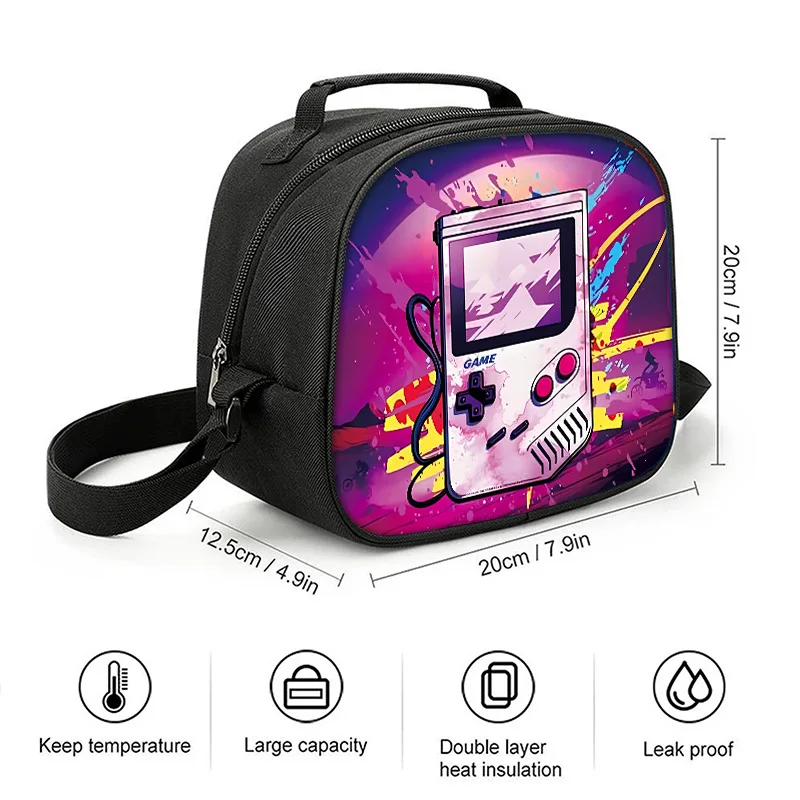 الكرتون شعبية لعبة وحدة التحكم 3D طباعة 3pcs/Set طالب الحقائب المدرسية كمبيوتر محمول Daypack حقيبة الظهر Crossbody الغداء حقيبة مقلمة #3