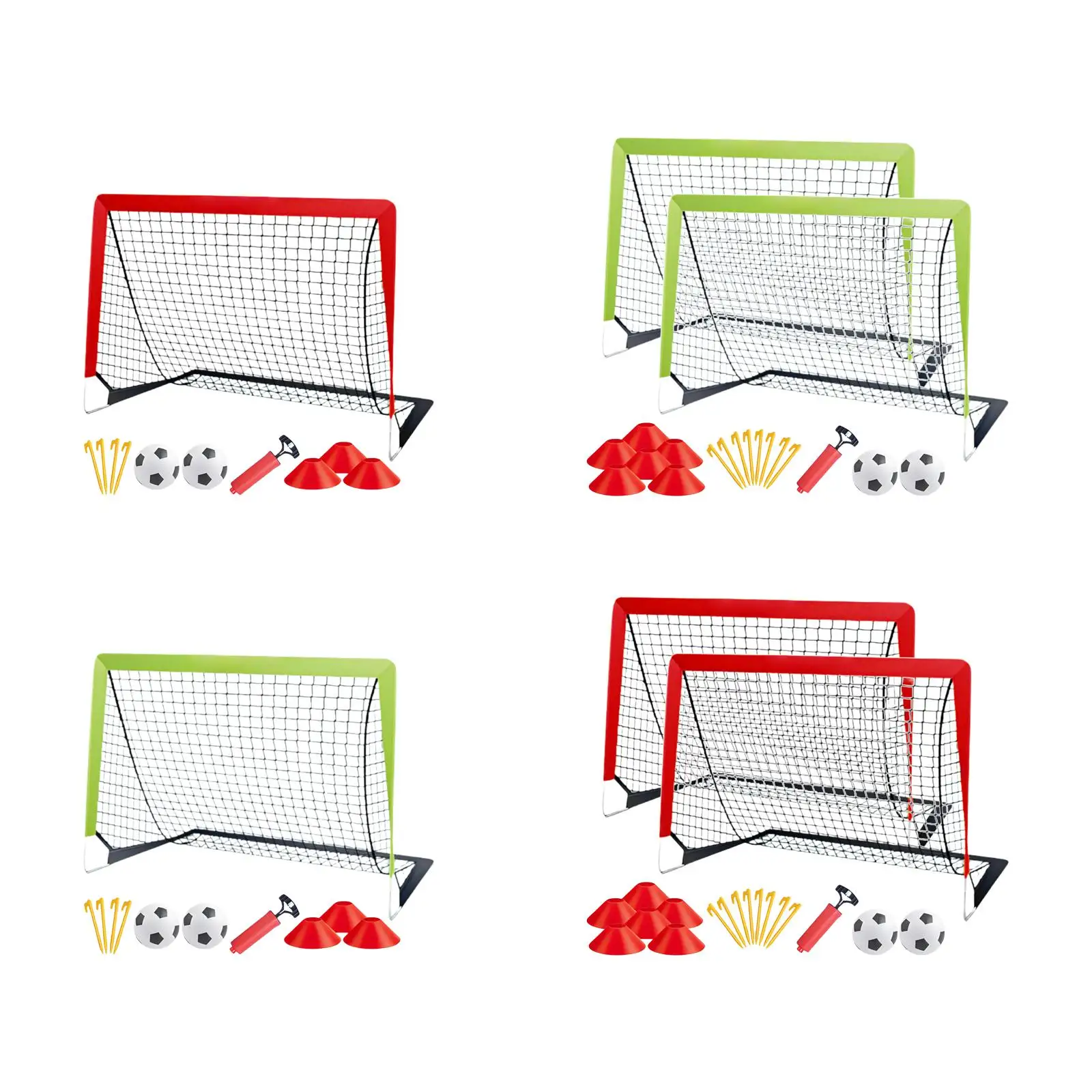 

Kids Soccer Goals Foldable Lightweight Easy to Disassemble with Ball for Lawn Activities Playground Garden Yard Outdoor Sport