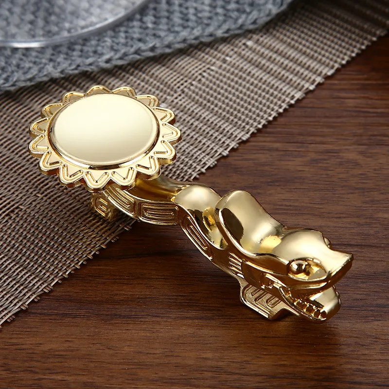 New Alloy Chinese Chopstick Rest Chopsticks Holder Spoon Stand Rack Dragon Shape Frame Art Craft Kitchen Tools