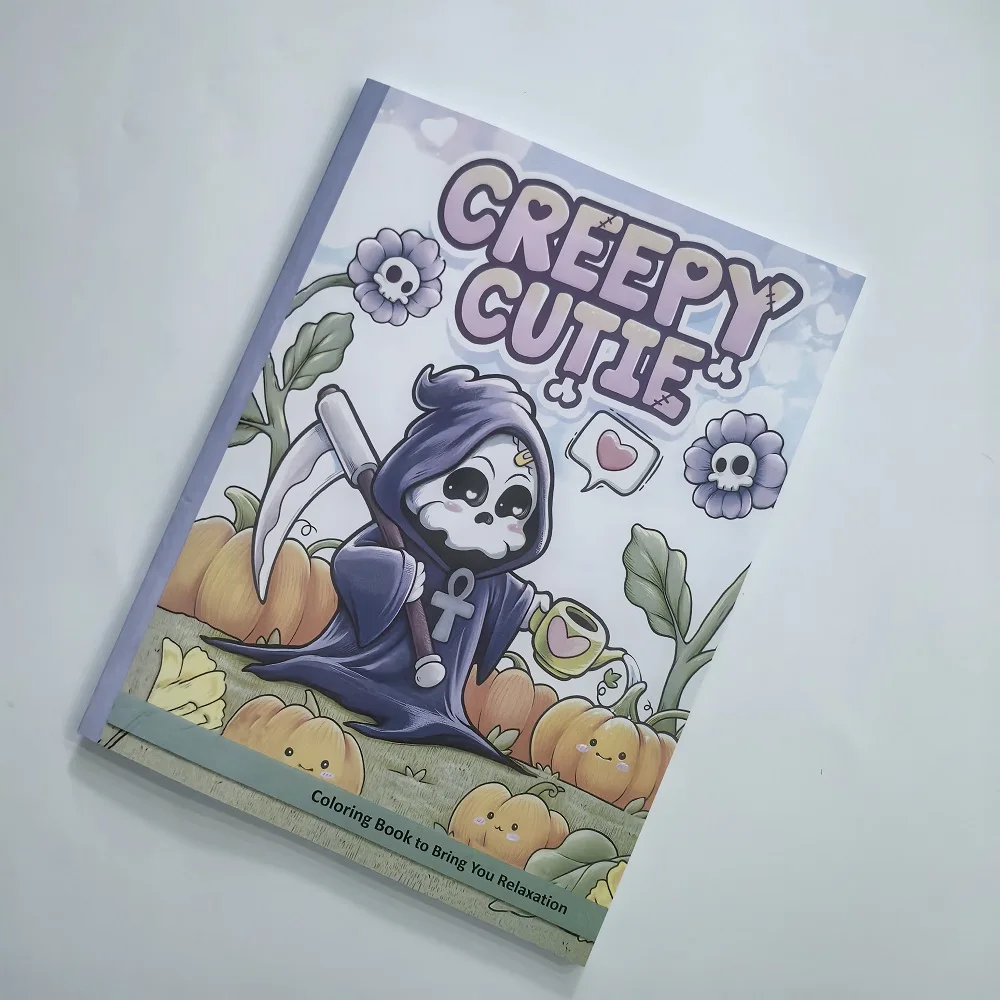 

Halloween Creepy Cutie Coloring Book for Stress Relief Art Drawing Book Perfect Gift for Party and Birthday